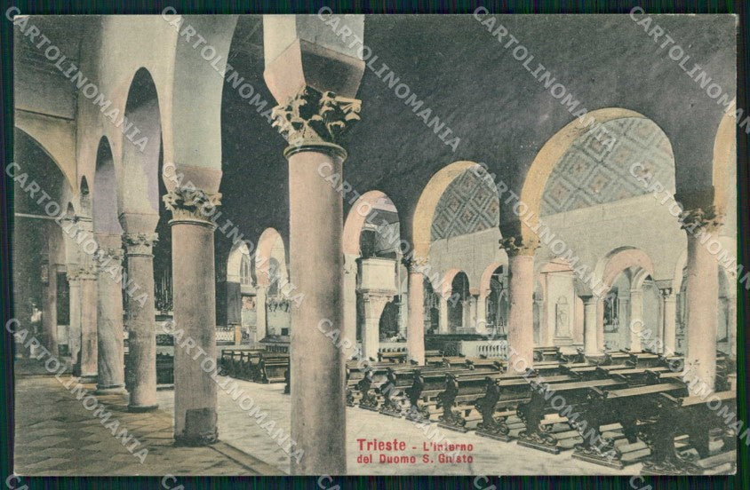 Trieste Città Interno Duomo San Giusto Stengel 36950 cartolina RT4773 – fronte