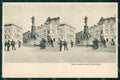 Trieste Città Piazza con Monumenti Stereoview cartolina RT4780 – fronte