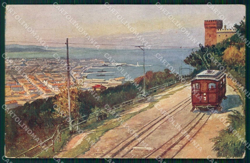Trieste Città Veduta da Cologna Elettrovia BKWI 287 cartolina RT4781 – fronte