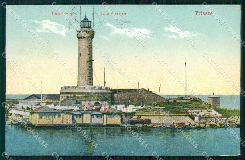 Trieste Città Lanterna Stengel 4145 cartolina RT4801 – fronte