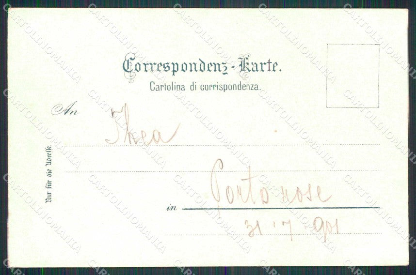 Trieste Città Piazza Borsa Tram cartolina RT4802 – retro