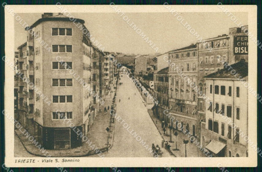 Trieste Città Viale Sonnino Stein cartolina RT4807 – fronte