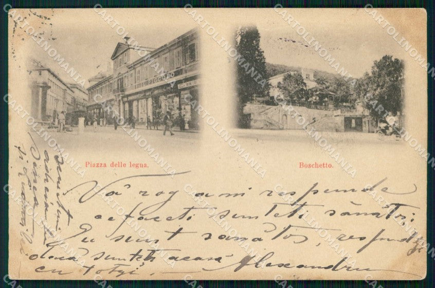 Trieste Città Piazza delle Legua Boschetto cartolina RT4814 – fronte