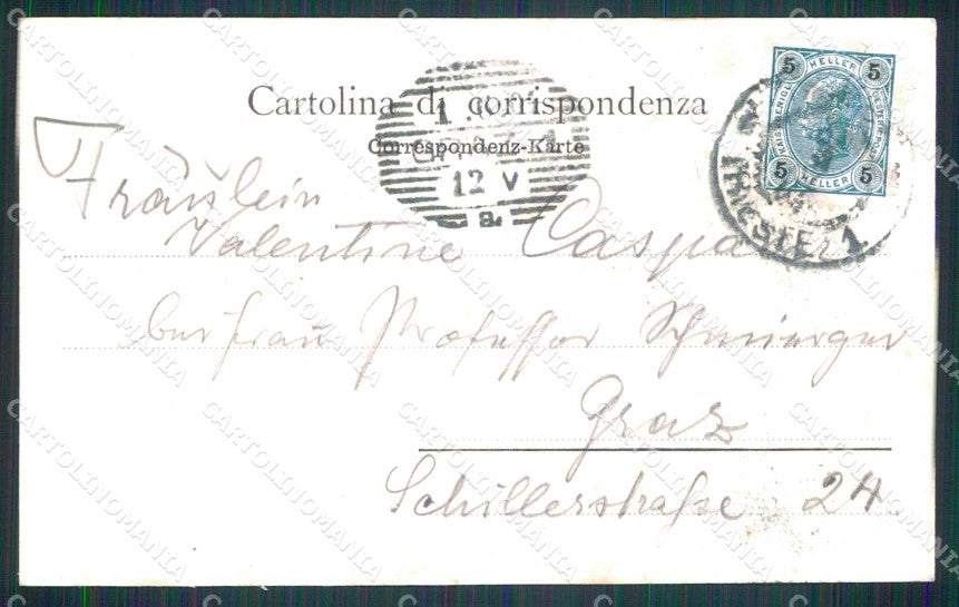 Trieste Città Saluto da Molo del Sale Barche cartolina RT4821 – retro
