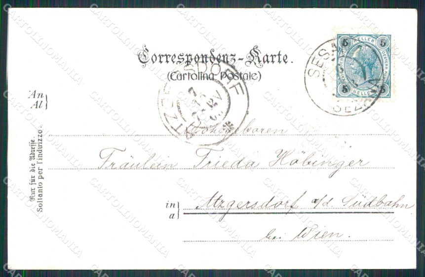 Trieste Città Punto Franco Barche cartolina RT4835 – retro