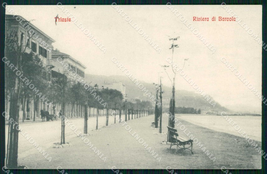 Trieste Città Barcola Riviera cartolina RT4836 – fronte