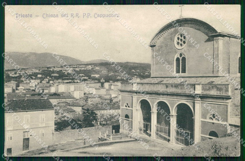 Trieste Città Chiesa dei Padri Cappuccini cartolina RT4837 – fronte