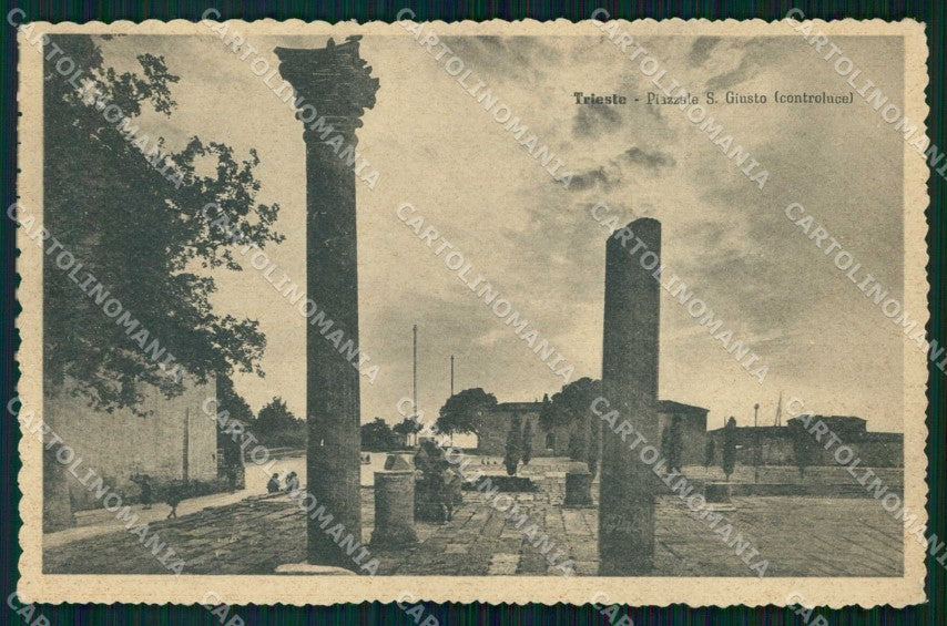 Trieste Città Piazzale San Giusto Controluce Alterocca 160731 cartolina RT4842 – fronte