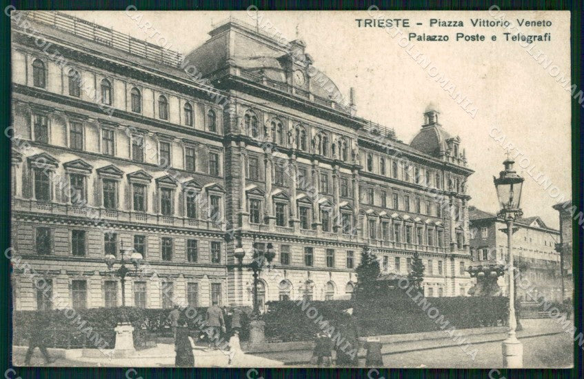 Trieste Città Piazza Vittorio Veneto Palazzo Poste Telegrafi cartolina RT4849 – fronte