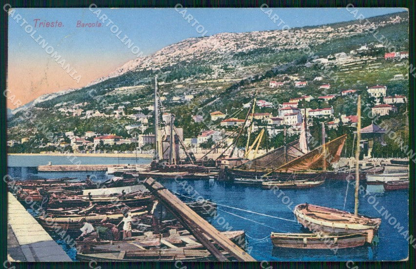 Trieste Città Barcola Barche cartolina RT4851 – fronte