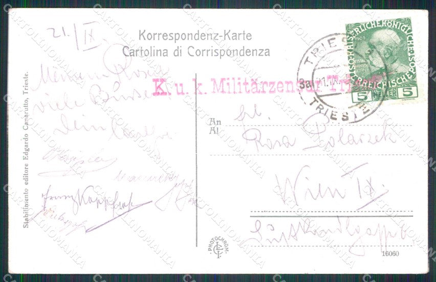 Trieste Città Barcola Barche cartolina RT4851 – retro