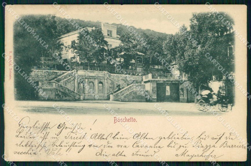 Trieste Città Boschetto STRAPPINO cartolina RT4853 – fronte