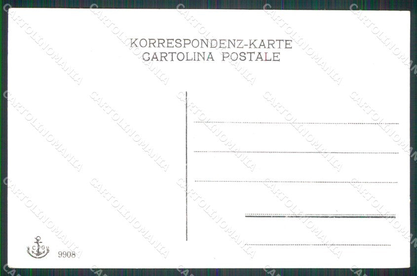 Trieste Città Molo San Carlo Barche Piroscafo cartolina RT4877 – retro