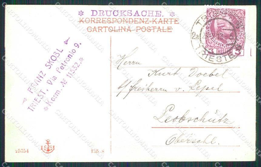 Trieste Città Palazzo del Lloyd Excelsior Palace Hotel cartolina RT4890 – retro