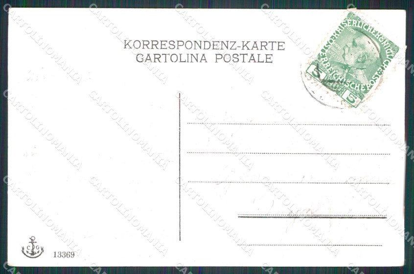 Trieste Città Riva Grumula Barche cartolina RT4894 – retro