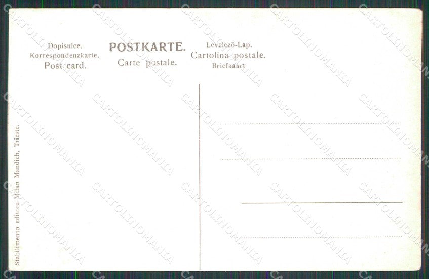 Trieste Città Barche cartolina RT4910 – retro