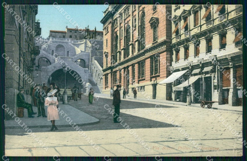 Trieste Città Via Silvio Pellico Galleria Montuzza cartolina RT4917 – fronte
