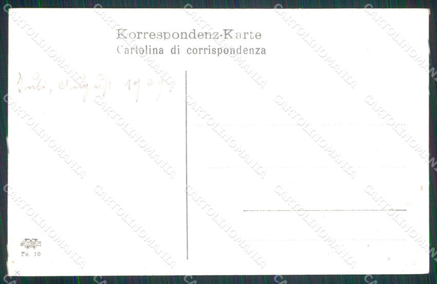Trieste Città Porto Nuovo Piroscafo cartolina RT4925 – retro