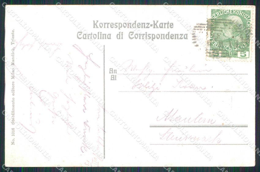 Trieste Città Barcola Barche cartolina RT4935 – retro