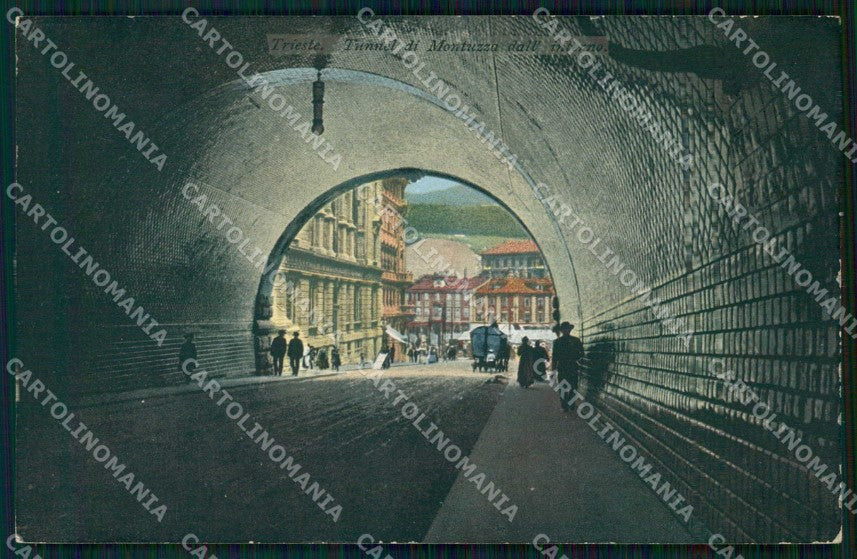 Trieste Città Interno Tunnel di Montuzza cartolina RT4940 – fronte