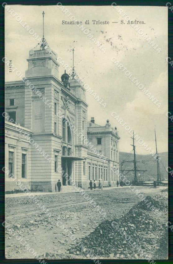 Trieste Città Stazione Sant'Andrea cartolina RT4967 – fronte