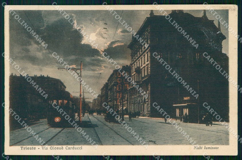 Trieste Città Via Carducci Tram Alterocca 62784 cartolina RT4976 – fronte