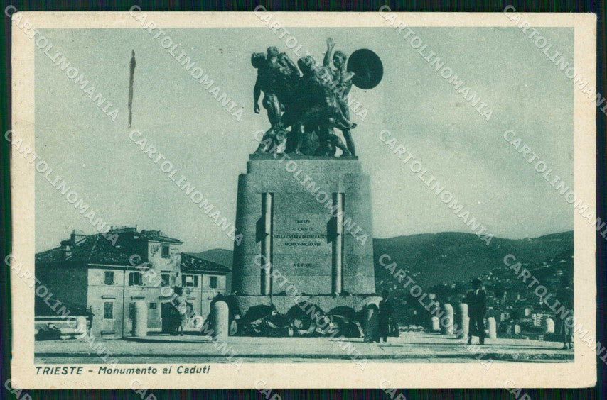 Trieste Città Monumento ai Caduti Fascismo Stein cartolina RT4987 – fronte