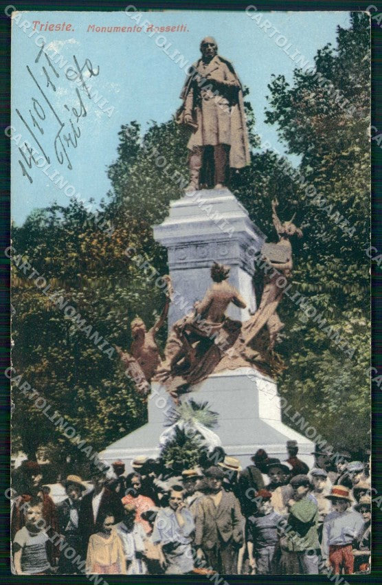 Trieste Città Monumento Domenico Rossetti cartolina RT4994 – fronte
