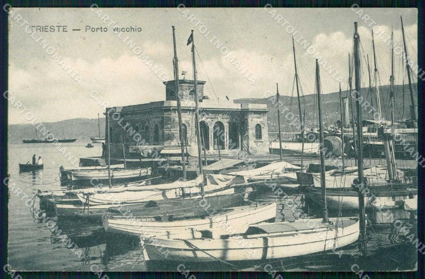Trieste Città Porto Vecchio Barche Modiano 7590 cartolina RT4999 – fronte
