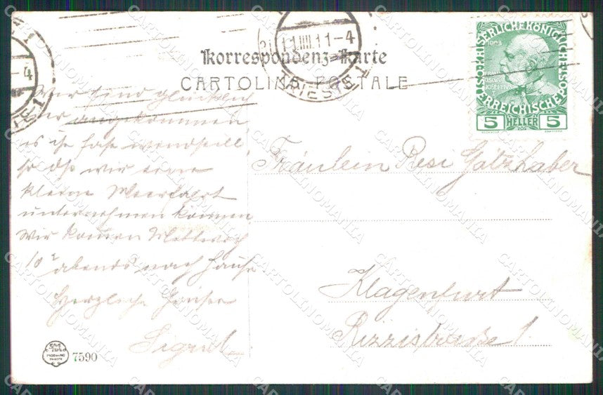 Trieste Città Porto Vecchio Barche Modiano 7590 cartolina RT4999 – retro
