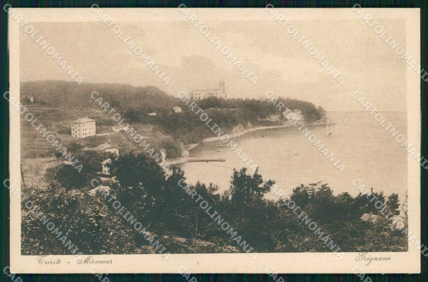 Trieste Città Miramar Grignano cartolina RT5004 – fronte