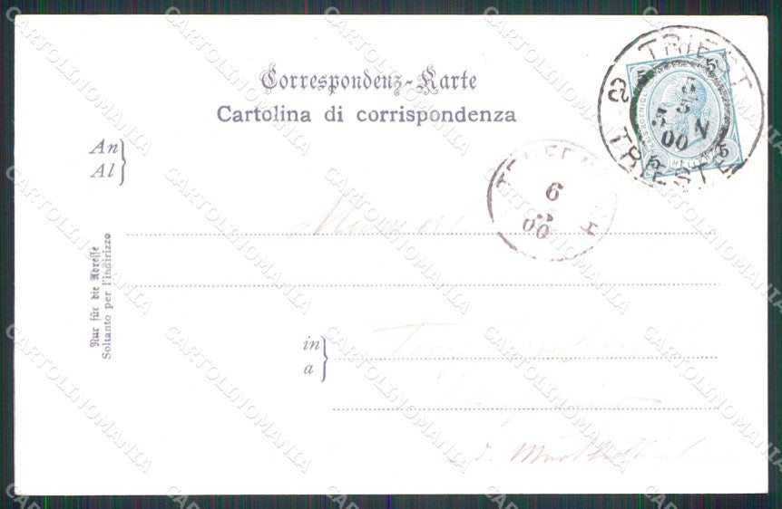 Trieste Città Saluto da Riva Carciotti Treno Barche cartolina RT5021 – retro