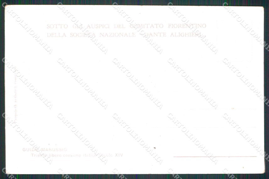 Trieste Città Libero Comune Italico Secolo XIV Marussig cartolina RT5022 – retro