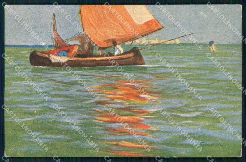 Trieste Città Barca cartolina RT5027 – fronte