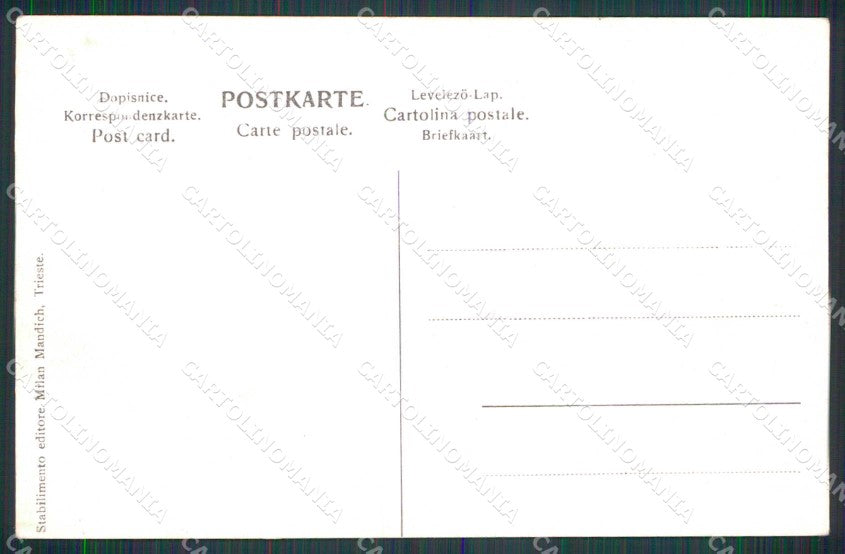 Trieste Città Barca cartolina RT5027 – retro