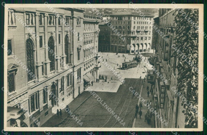 Trieste Città Via Silvio Pellico Tram cartolina RT5030 – fronte