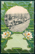 Trieste Città Riva Carciotti Barche cartolina RT5032 – fronte