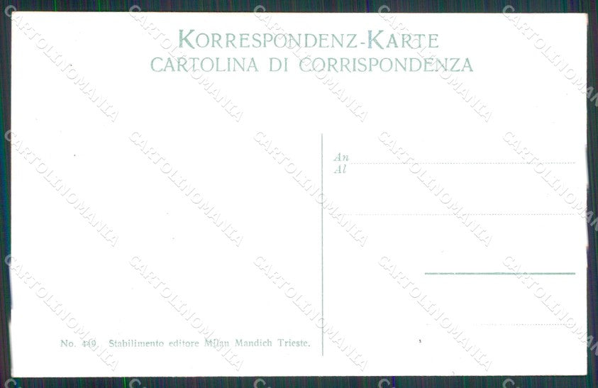 Trieste Città Canale Barche cartolina RT5033 – retro