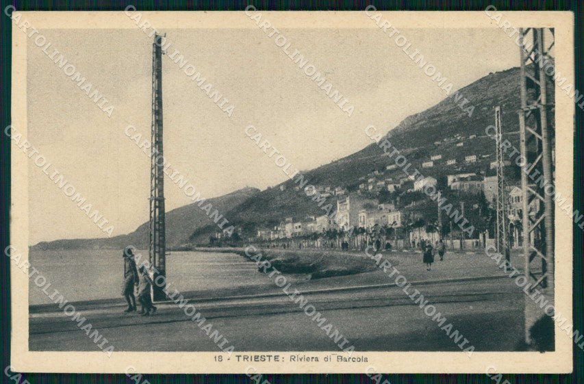 Trieste Città Barcola Riviera cartolina RT5071 – fronte