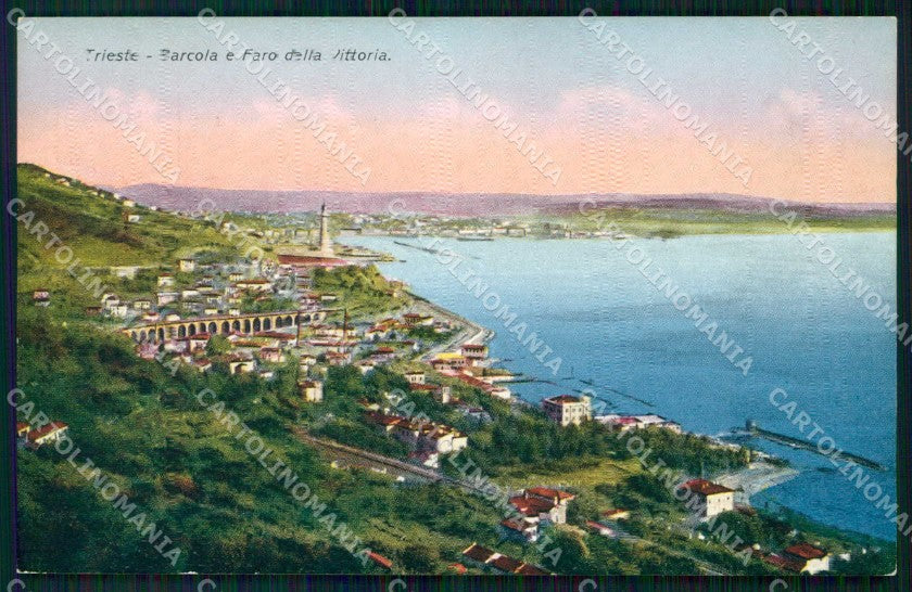 Trieste Città Barcola Faro della Vittoria cartolina RT5092 – fronte