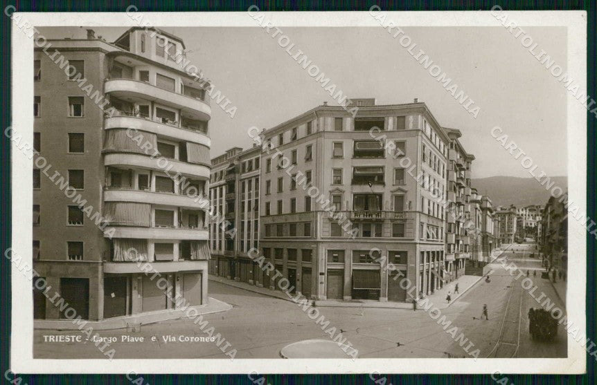 Trieste Città Largo Piave Via Coroneo Foto cartolina RT5102 – fronte
