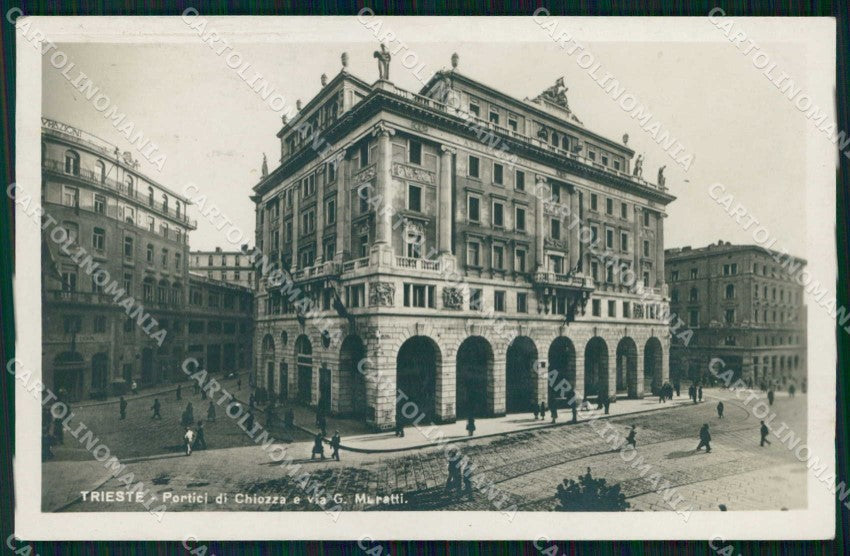 Trieste Città Portici di Chiozza Via Muratti Stein Foto cartolina RT5107 – fronte
