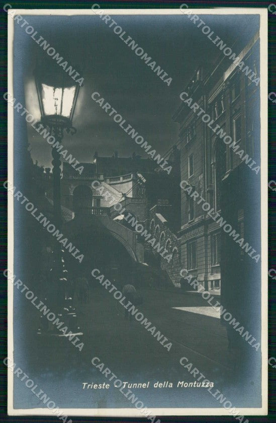 Trieste Città Tunnel di Montuzza Alterocca Foto cartolina RT5109 – fronte