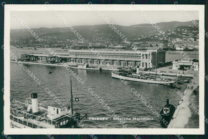 Trieste Città Stazione Marittima Barche Stein Foto cartolina RT5115 – fronte