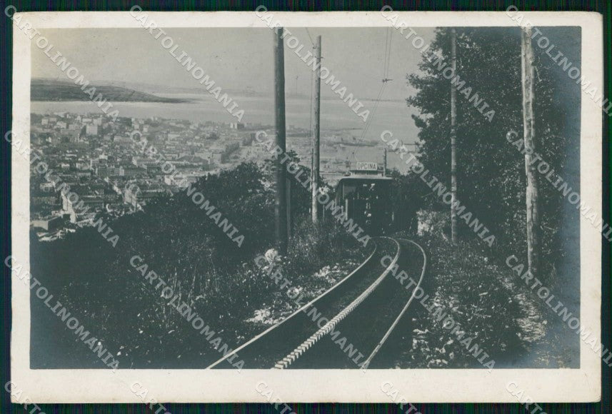 Trieste Città Ferrovia Elettrica Funicolare Treno Foto cartolina RT5121 – fronte