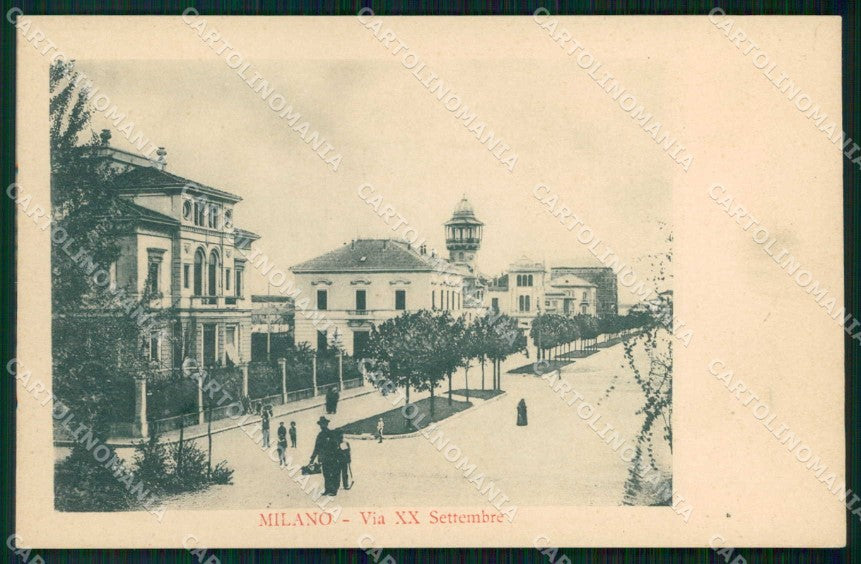 Milano Città Via XX Settembre cartolina RT5158 – fronte