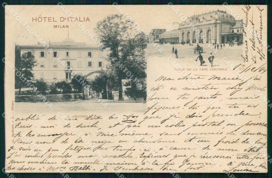 Milano Città Hotel d'Italia Modiano cartolina RT5178 – fronte