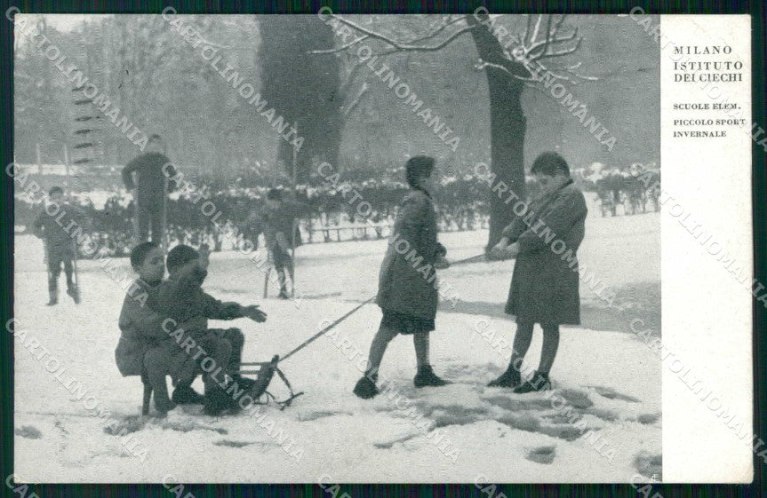 Milano Città Istituto dei Ciechi Sport Invernale Foto cartolina RT5180 – fronte