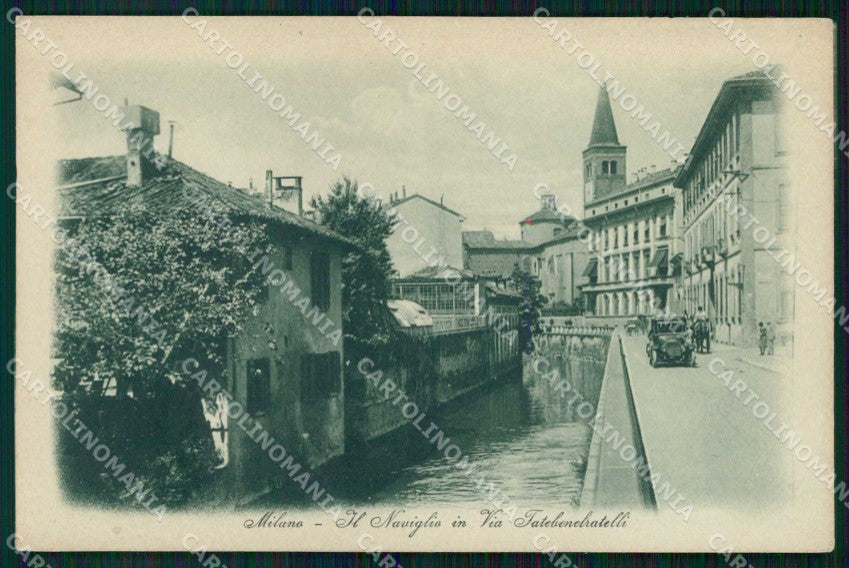 Milano Città Naviglio Via Fatebenefratelli cartolina RT5210 – fronte