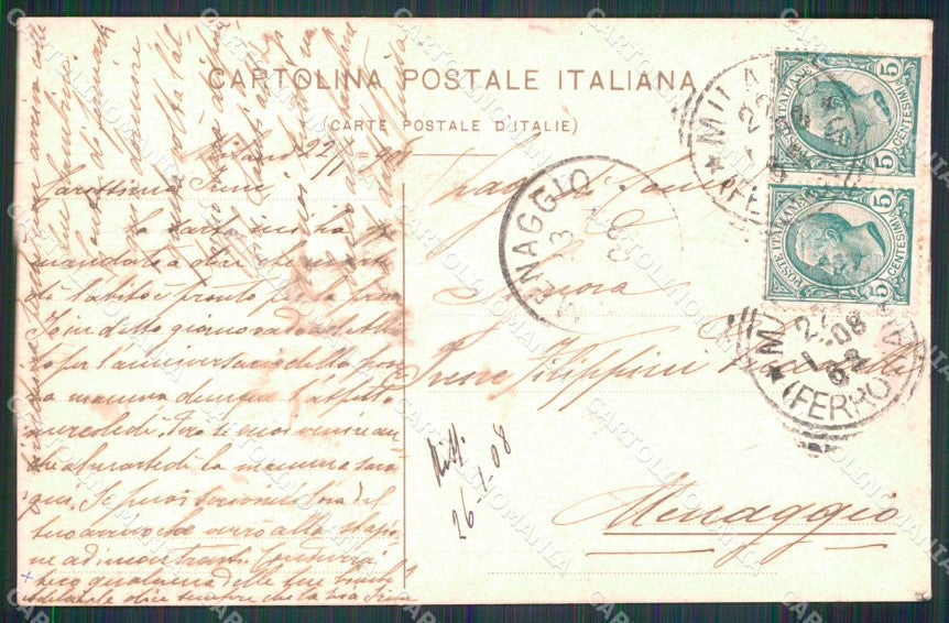 Milano Città Colonia Agricola Dandolo Stalla cartolina RT5212 – retro